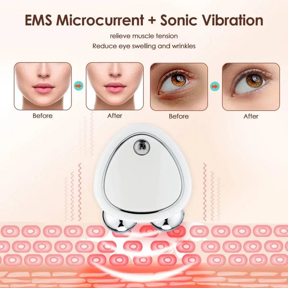 DearBeauty Foreveryoung Store EMS Facial Skin Care Ice Roller Face Massagers for Microcurrent Face Lift Tighten Machine Electroporator Galvanic Beauty Device