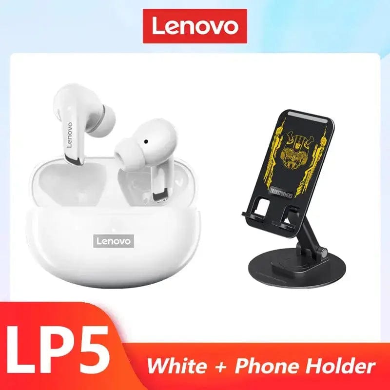 Lenovo ThinkPlus Store Wh FC Phone Holder / United States Original Lenovo LP5 Wireless Bluetooth Earbuds HiFi Music Earphones Headphones Sports Waterproof Headset With Mic Earbuds New