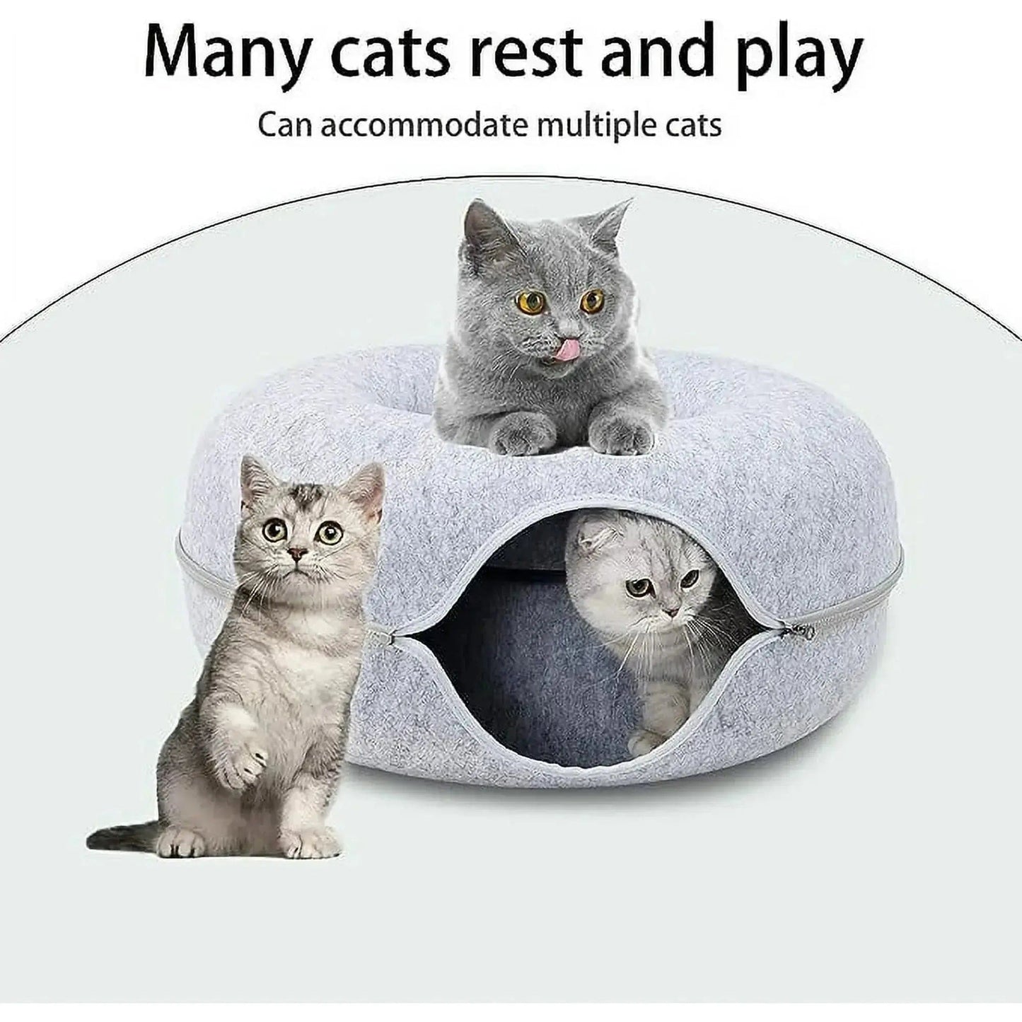 LPP Pet Store Donut Cat Tunnel Bed