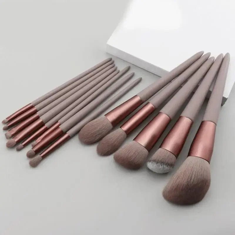 Magic Bid Store Red 13Pcs Soft Fluffy Makeup Brushes Set, gift for her, gift for mother, beauty tool