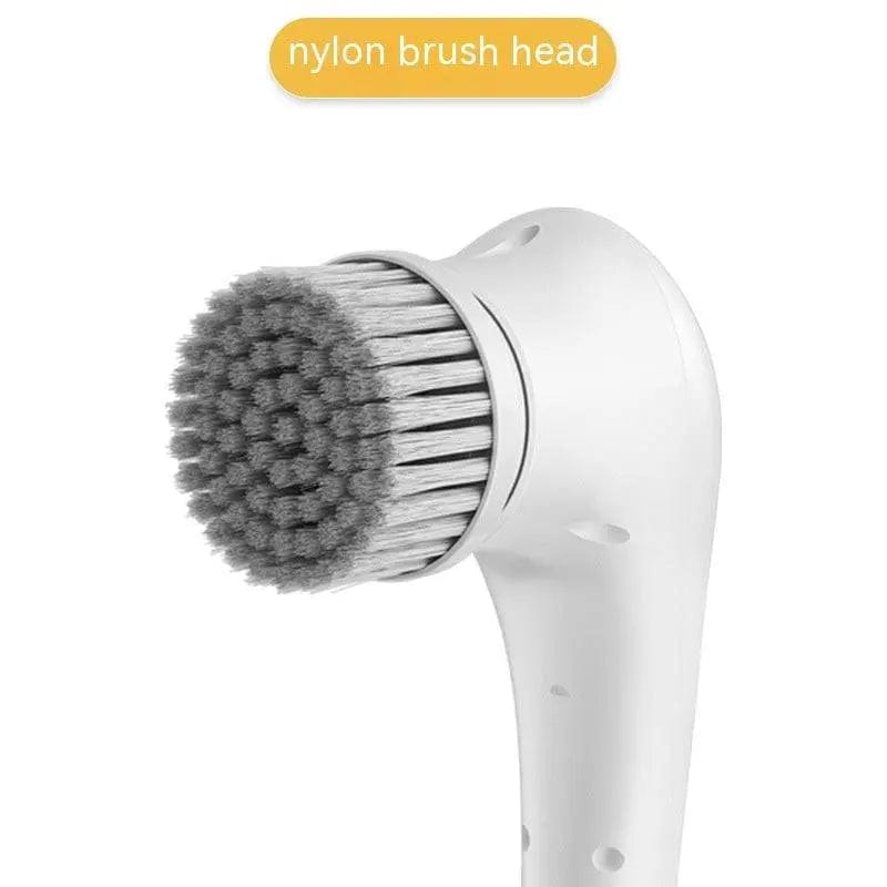 QIEYUE online Store with 5 Heads Multifunctional Electric Handheld Kitchen Household Dishwashing Brush Handheld Scrubber Bathtub Sink Bathroom Kitchen Tile Cleaning Tool Drill Brush Set With 5 Heads