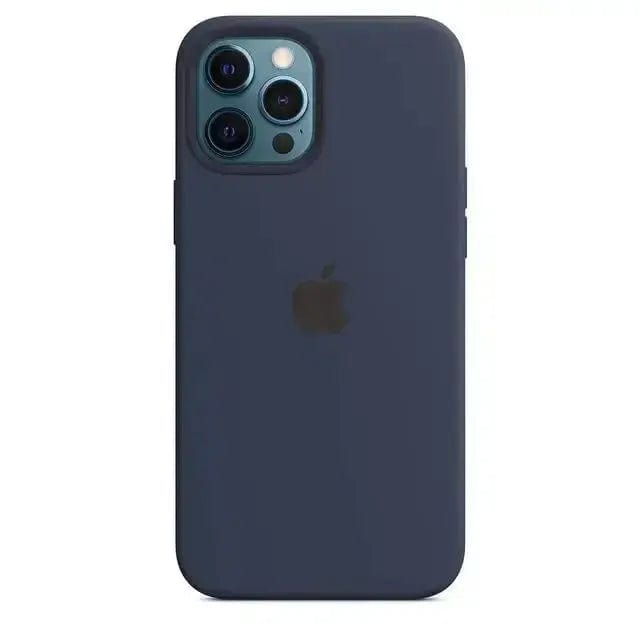 Shop1103600566 Store Midnight Blue / For iPhone 14 Plus Original Liquid Silicone Phone Case for iPhone 15 14 13 12 11 Pro Max Apple Cases for iPhone 12 13 11 14 15 Plus Full Logo Cover