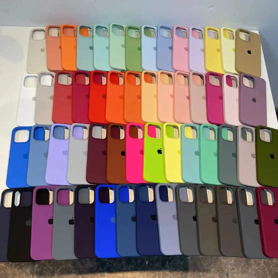 Shop1103600566 Store Original Liquid Silicone Phone Case for iPhone 15 14 13 12 11 Pro Max Apple Cases for iPhone 12 13 11 14 15 Plus Full Logo Cover