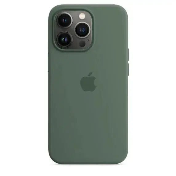 Shop1103600566 Store Pine Green / For iPhone 11 Original Liquid Silicone Phone Case for iPhone 15 14 13 12 11 Pro Max Apple Cases for iPhone 12 13 11 14 15 Plus Full Logo Cover