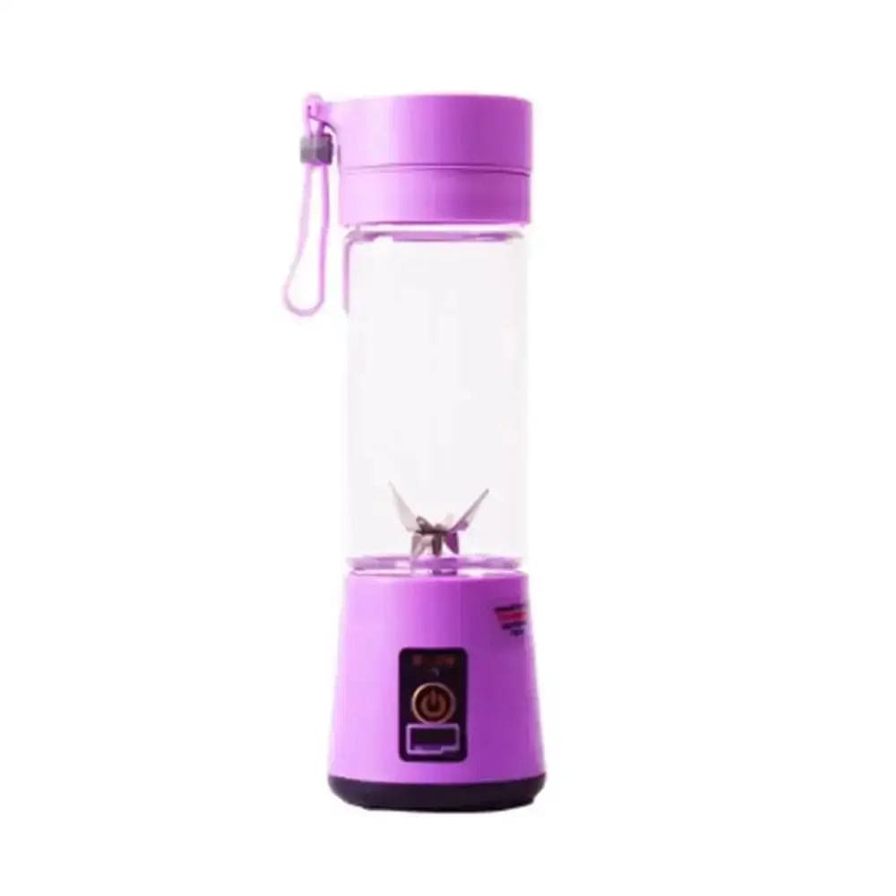 Shop1103938483 Store Purple 380ml  Portable Electric Fruit Juicer Home USB Rechargeable Smoothie Maker Blenders Machine Sports Bottle JuicingCup