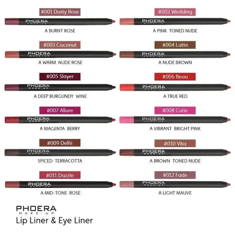 Sweety Beauty Store Waterproof Matte Lipliner Pencil - Sexy Red Contour Tint Lipstick